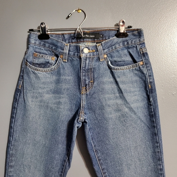 Calvin Klein Womens Jeans Flare 100% Cotton Size 2 - Picture 2 of 8